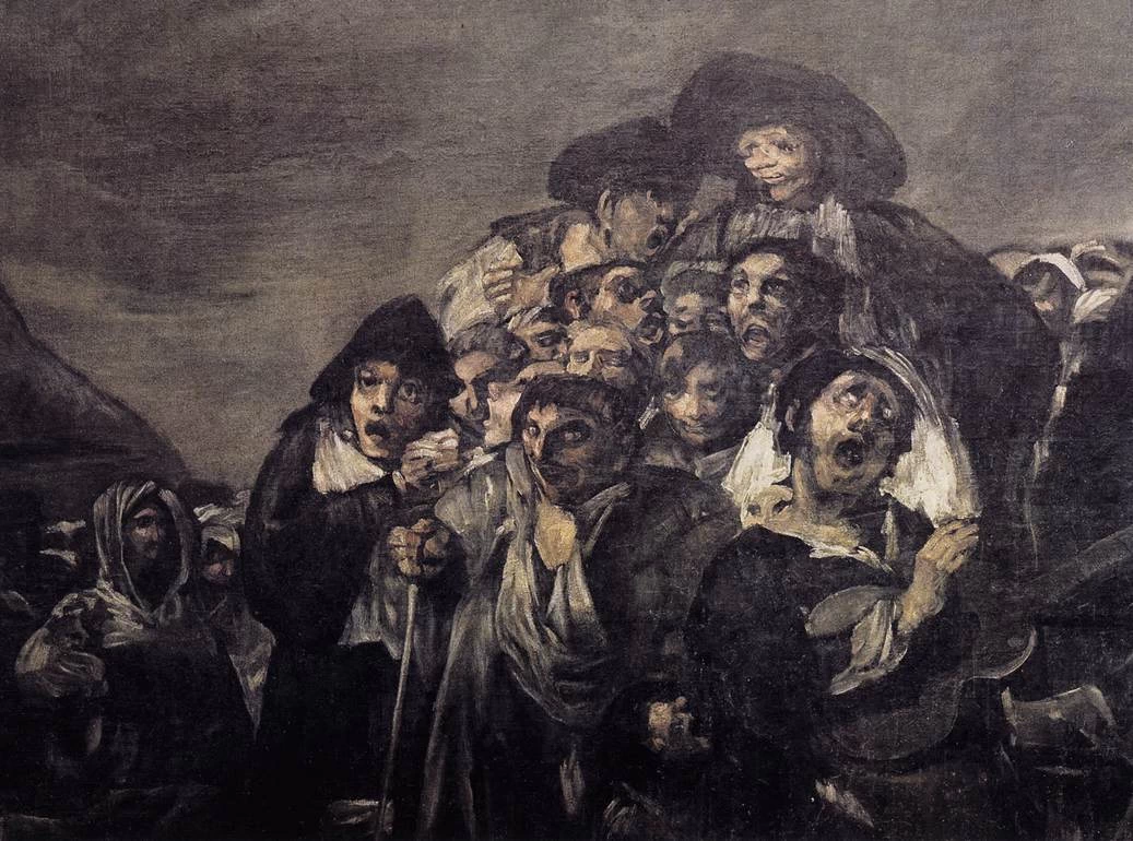 Francisco de Goya y Lucientes - Quel pellegrinaggio a San Isidro, Museo del Prado, Madrid, dettaglio